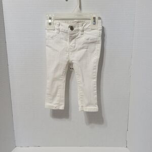Old Navy Baby Girls White Skinny Jeans 6–12 Months Stretch Denim